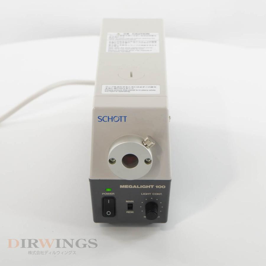 [DW]USED 8日保証 SCHOTT MEGALIGHT 100 光ファイバー照明 コールドライト 電源コード [05791-1547 ...