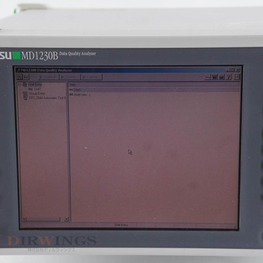 [JB]USED 保証なし Anritsu MD1230B Data Quality Analyzer データクオリティアナライザー OPT 02 03 11 電源コード ソフト...[05830-0010]｜dirwings｜05