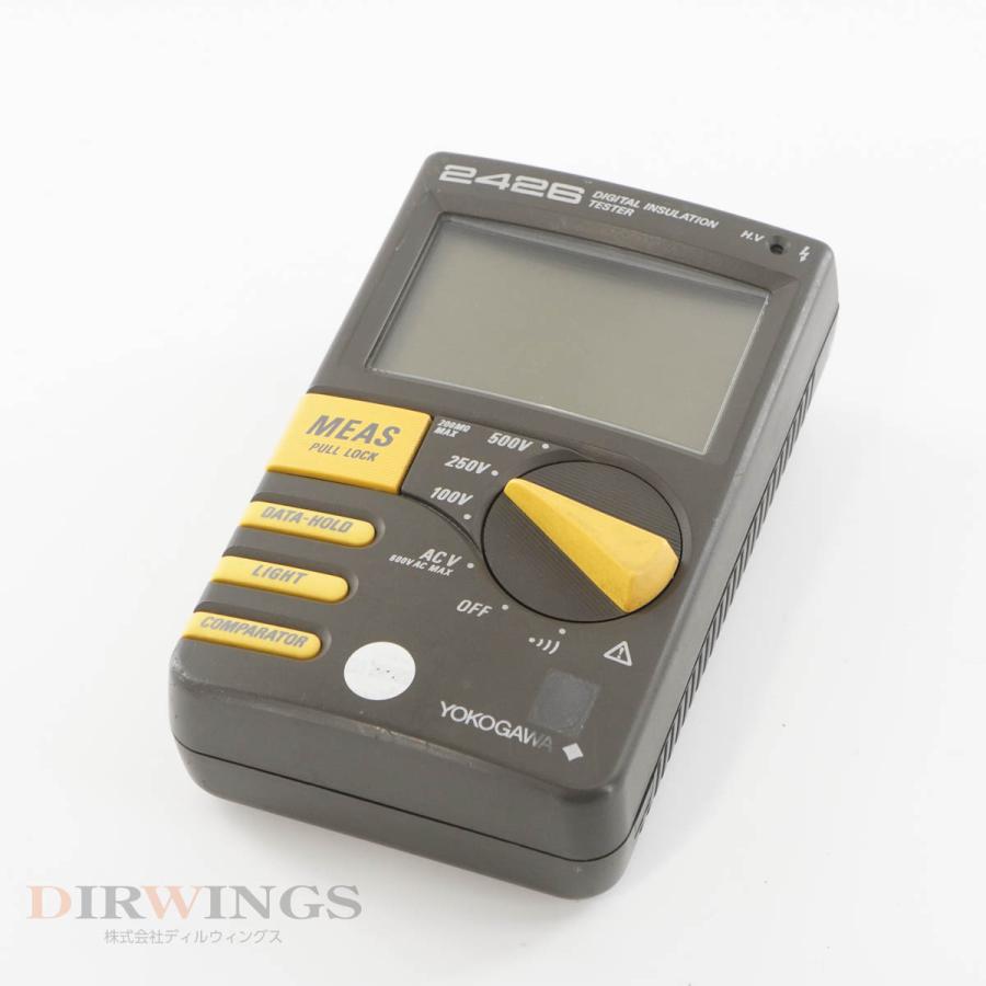 DW]USED 8日保証 YOKOGAWA 2426 DIGITAL INSULATION TESTER 絶縁抵抗計 