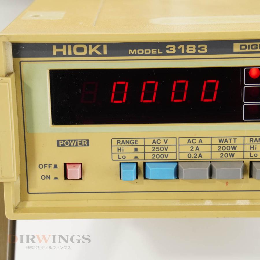 [DW]USED 8日保証 セット HIOKI 3183 3222 3182 DIGITAL POWER Hi TESTER デジタルパワー ...