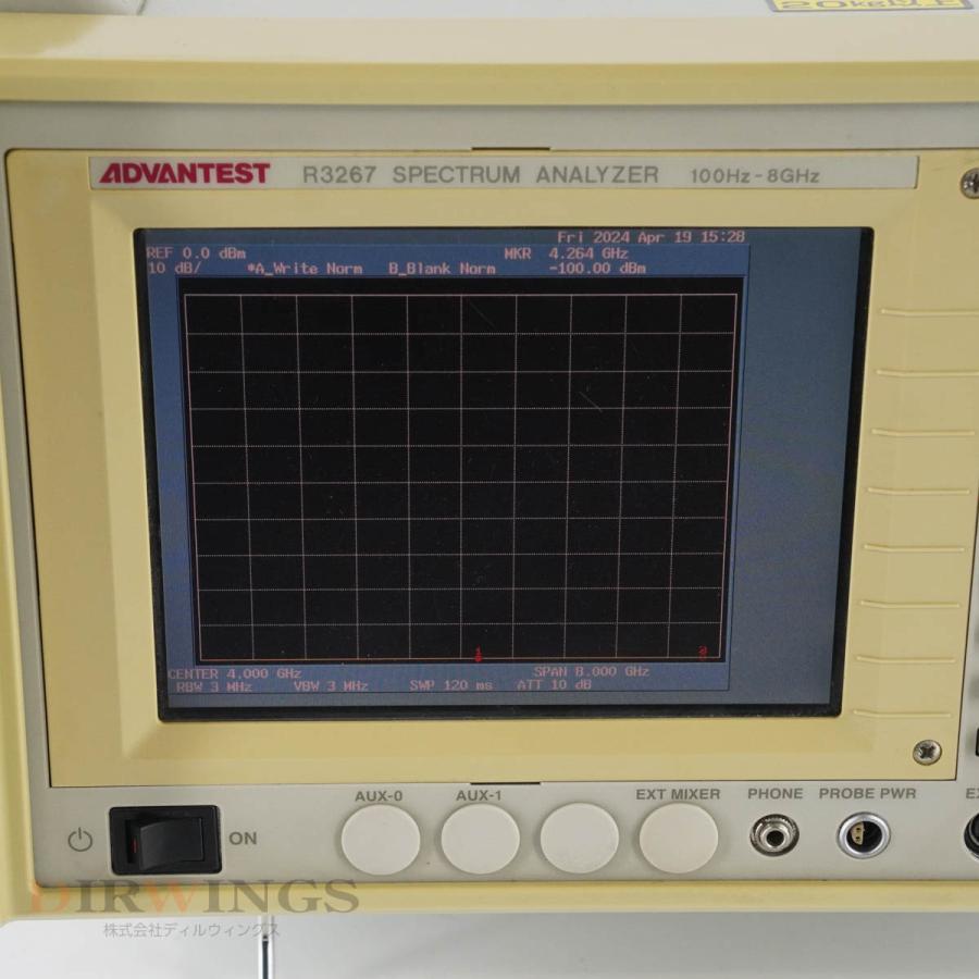 [JB]USED 保証なし ADVANTEST R3267 SPECTRUM ANALYZER スペクトラムアナライザー OPT 01 64 ...