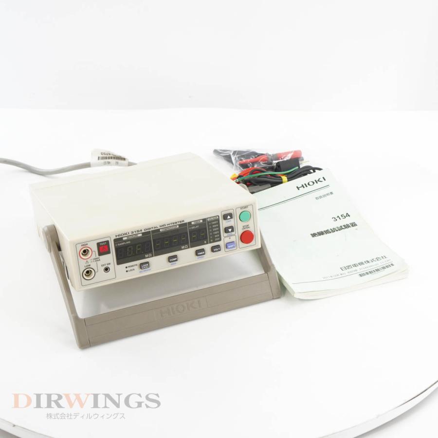 [JB]USED 保証なし HIOKI 3154 DIGITAL MΩ HiTESTER 絶縁抵抗試験器 電源コード 取扱説明書 [05890 ...