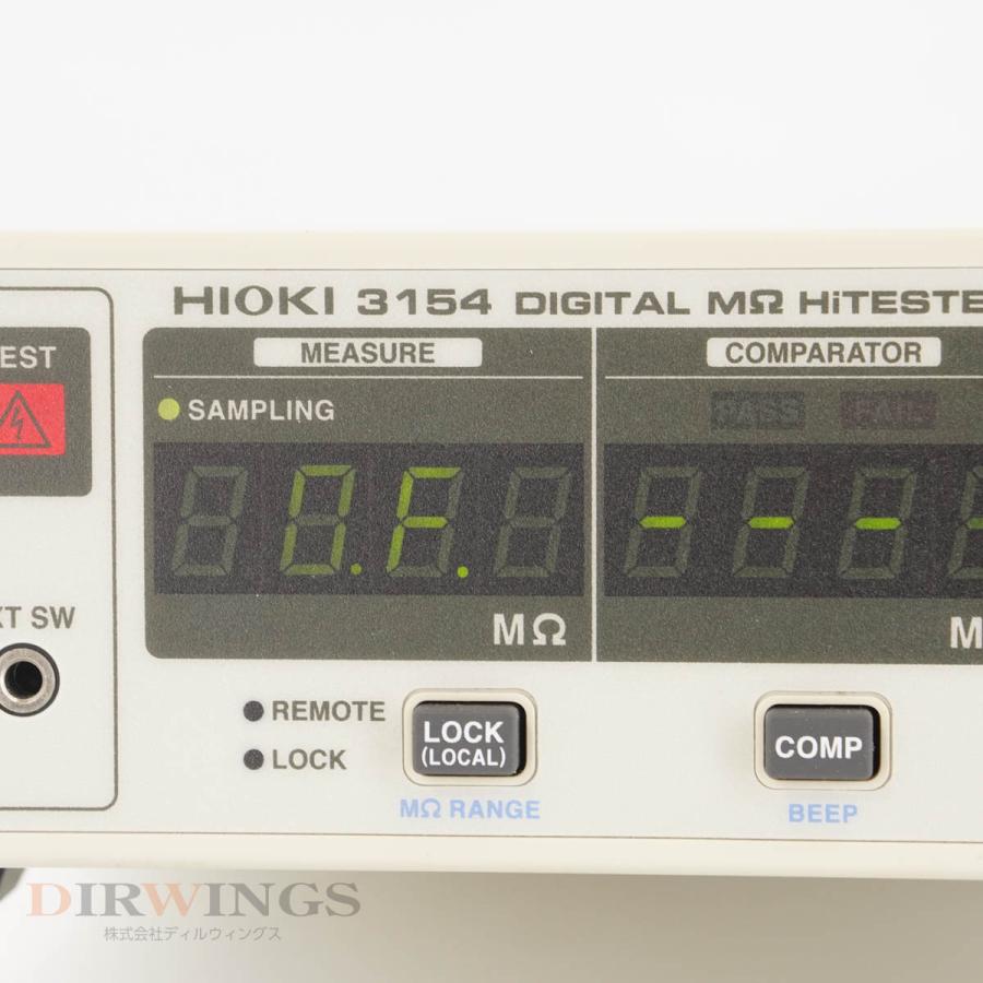 [JB]USED 保証なし HIOKI 3154 DIGITAL MΩ HiTESTER 絶縁抵抗試験器 電源コード 取扱説明書 [05890 ...