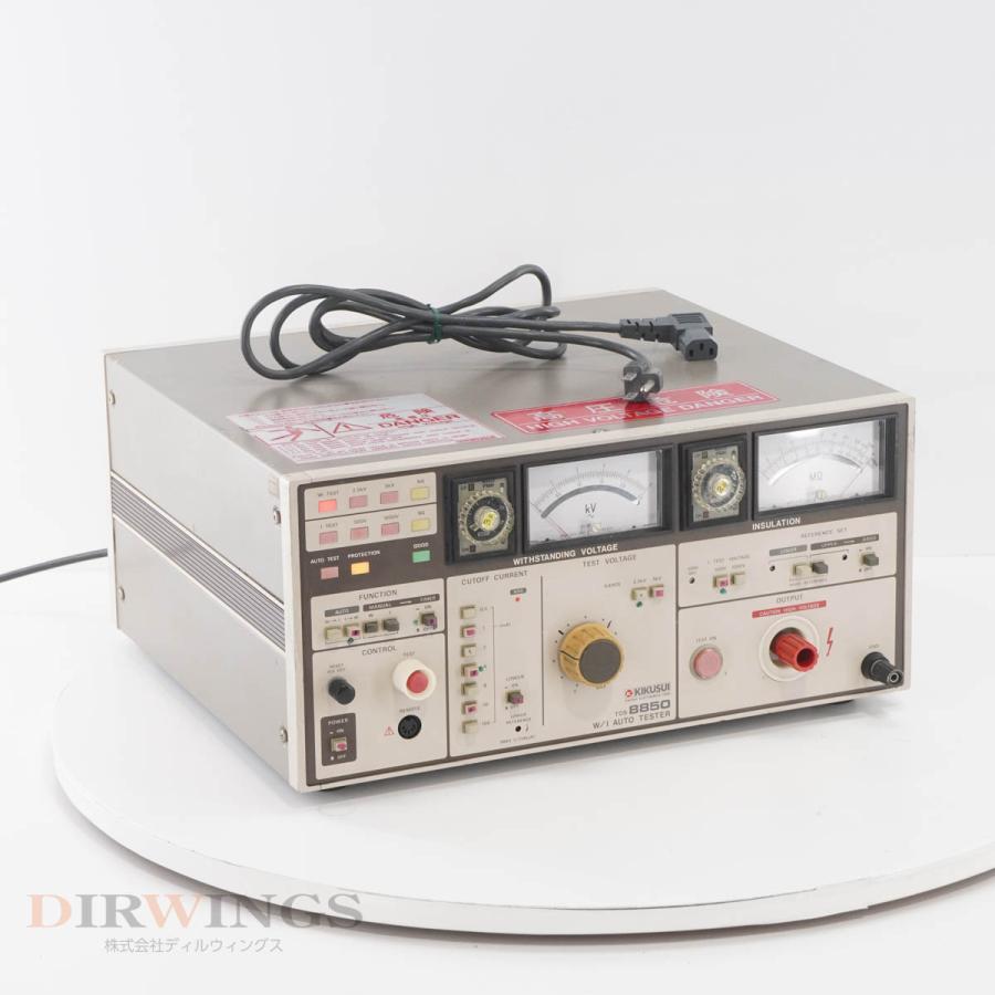 DW]USED 8日保証 KIKUSUI TOS8850 W/I AUTO TESTER 自動耐圧絶縁試験器 