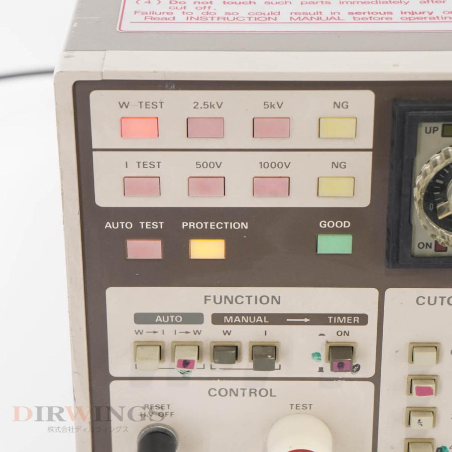 DW]USED 8日保証 KIKUSUI TOS8850 W/I AUTO TESTER 自動耐圧絶縁試験器 