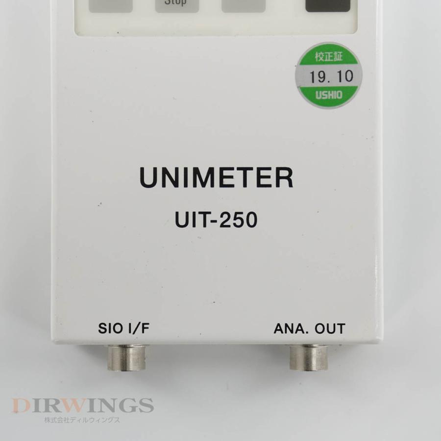 [DW]USED 8日保証 10/2019CAL USHIO UIT-250 UNIMETER 紫外線積算光量計 ユニメーター UVD ...