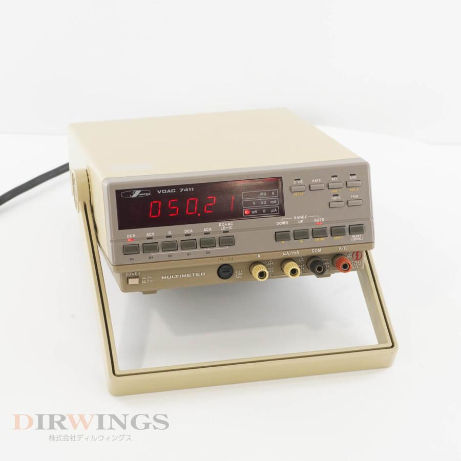 DW]USED 8日保証 IWATSU VOAC 7411 DIGITAL MULTIMETER デジタルマルチ