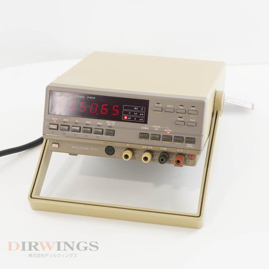 DW]USED 8日保証 IWATSU VOAC 7411 DIGITAL MULTIMETER デジタルマルチ