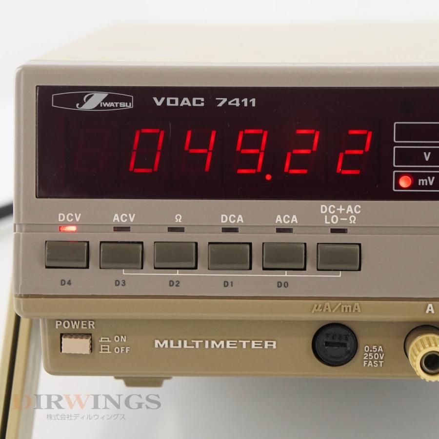 DW]USED 8日保証 IWATSU VOAC 7411 DIGITAL MULTIMETER デジタルマルチ