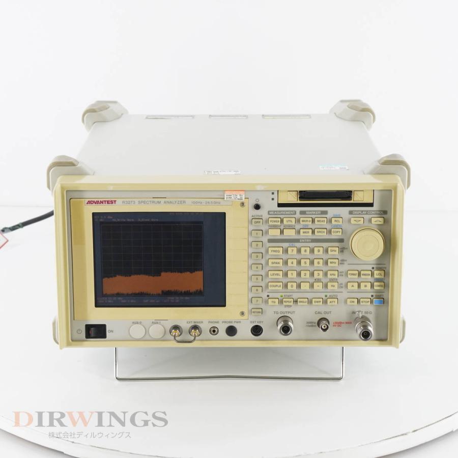 [JB]USED 保証なし ADVANTEST R3273 SPECTRUM ANALYZER スペクトラムアナライザー OPT 01 02 ...