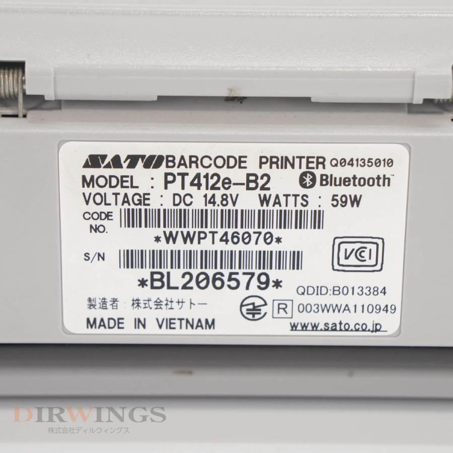 [PG]USED 8日保証 SATO PT412e-B2 Lapin ラパン バーコードプリンター ラベルプリンター ACアダプター 電源 ...