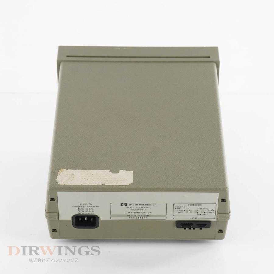 [DW]USED 8日保証 セルフテストOK hp 3468B MULTIMETER マルチメーター [05986-0001] : ソクラボ ...