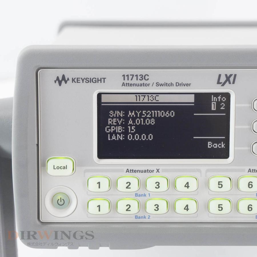 [DW]USED 8日保証 Keysight 11713C LXI Attenuator / Switch Driver アッテネーター ...
