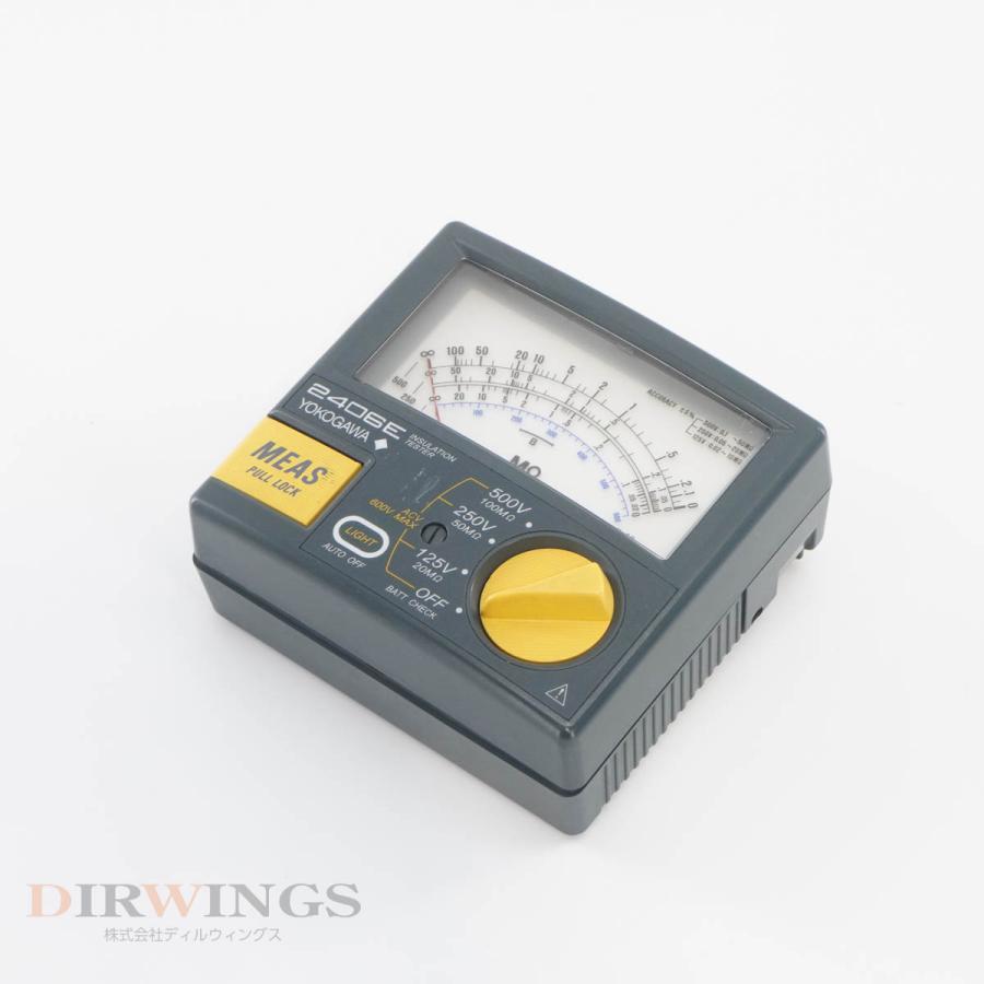 DW]USED 8日保証 04/2023CAL YOKOGAWA 2406E 240643 INSULATION TESTER
