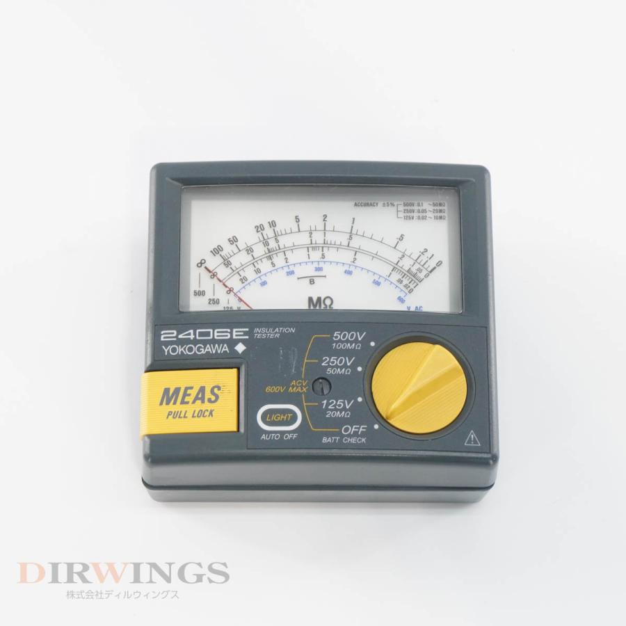 DW]USED 8日保証 04/2023CAL YOKOGAWA 2406E 240643 INSULATION TESTER