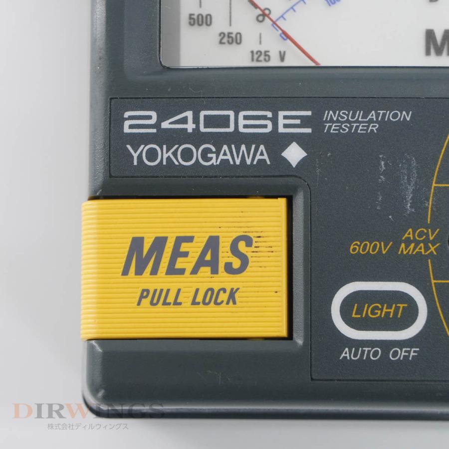 DW]USED 8日保証 04/2023CAL YOKOGAWA 2406E 240643 INSULATION TESTER