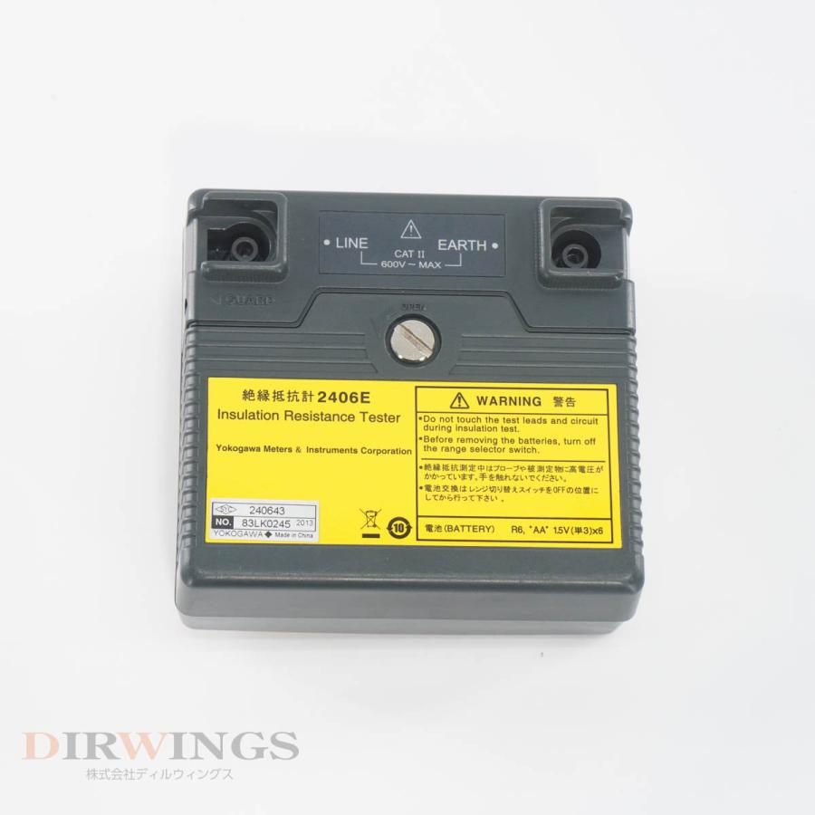 DW]USED 8日保証 04/2023CAL YOKOGAWA 2406E 240643 INSULATION TESTER