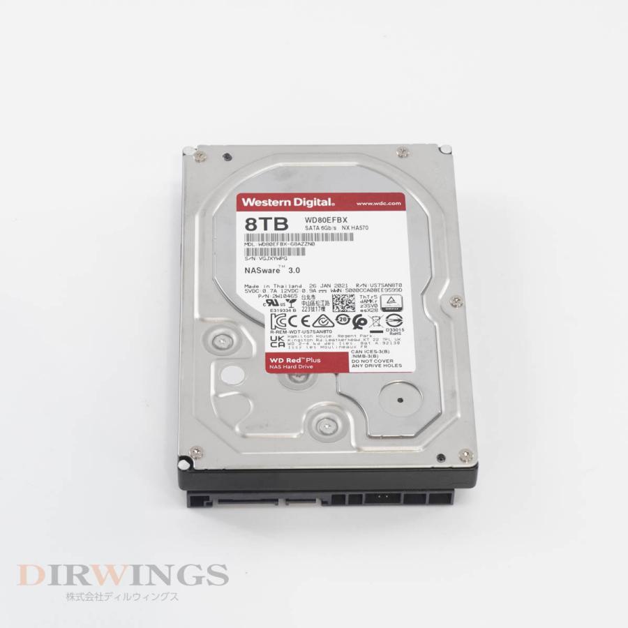 PG]USED 8日保証 使用11530h Western Digital WD80EFBX WD Red Plus