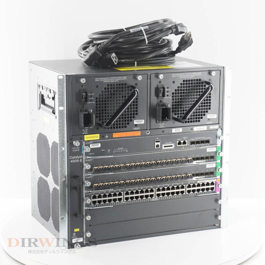 [PG]USED 8日保証 2台入荷 CISCO WS-C4506-E V03 Catalyst 4500-E Swich スイッチ 電源 ...