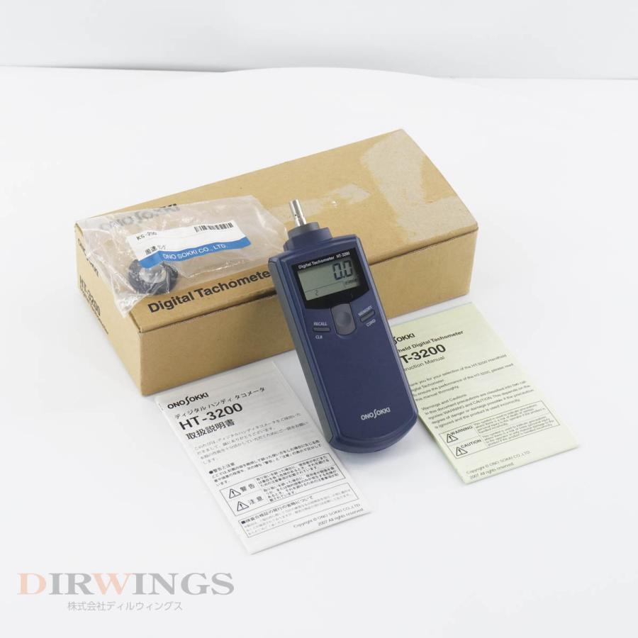 [DW]USED 8日保証 ONO SOKKI HT-3200 Digital Tachometer デジタルハンディタコメーター 取扱説明書 ...