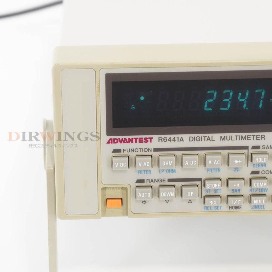 ADVANTEST R6441A デジタルマルチメーター 本体他付属品（中古品） DW]USED 8日保証 ADVANTEST R6441A DIGITAL MULTIMETER デジタルマルチ