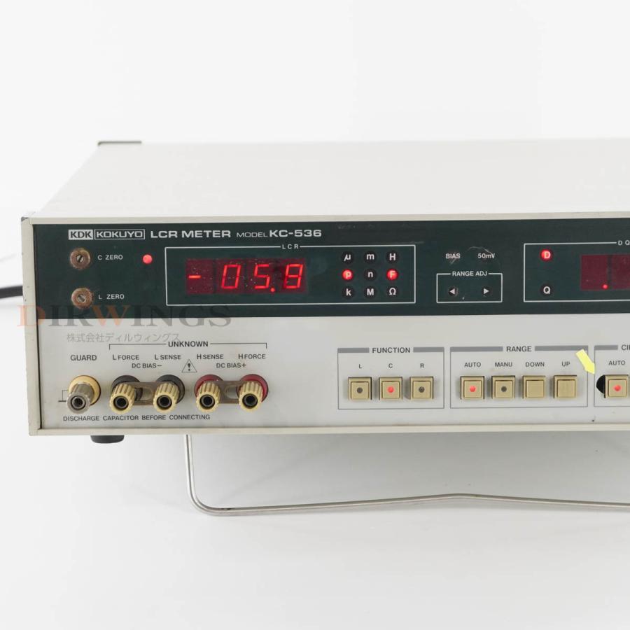 DW]USED 8日保証 KDK KOKUYO KC-536 LCR METER LCRメーター [06146