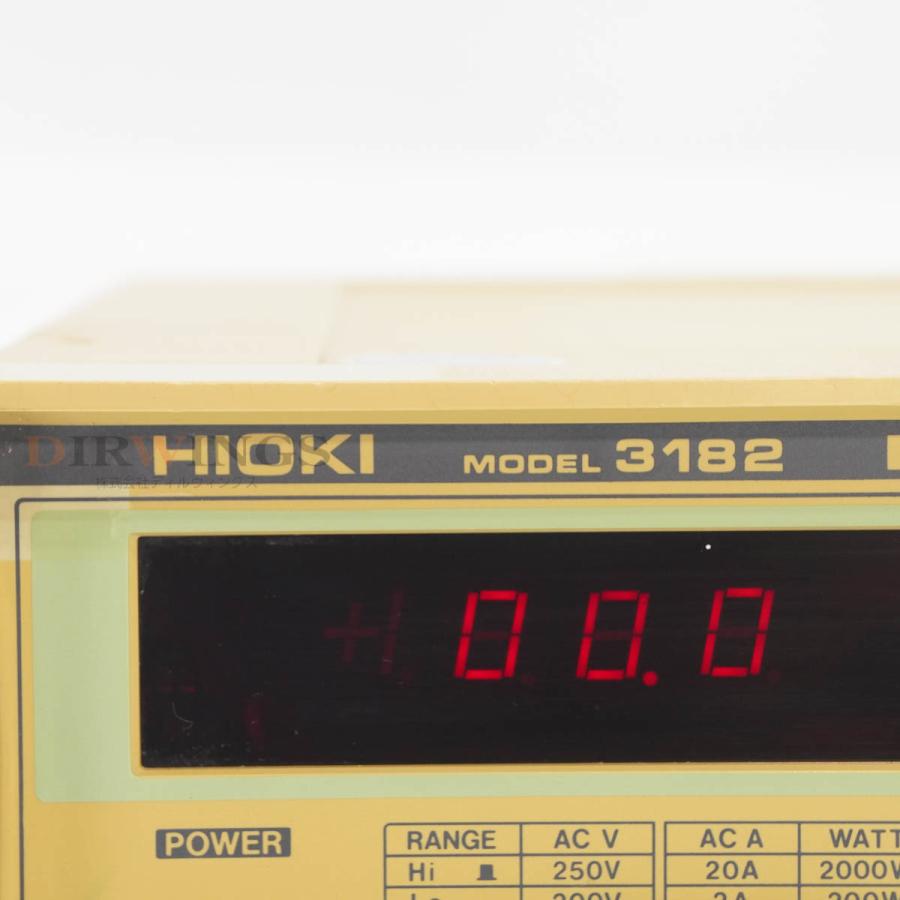 [DW]USED 8日保証 HIOKI 3182 DIGITAL POWER Hi TESTER デジタルパワーハイテスター [06171 ...