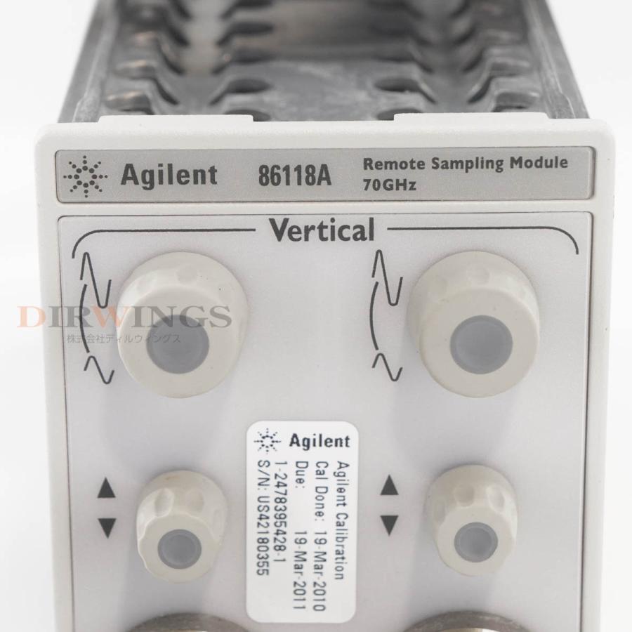 [DW]USED 8日保証 Agilent 86118A 70GHz Remote Sampling Module Oscilloscope ...