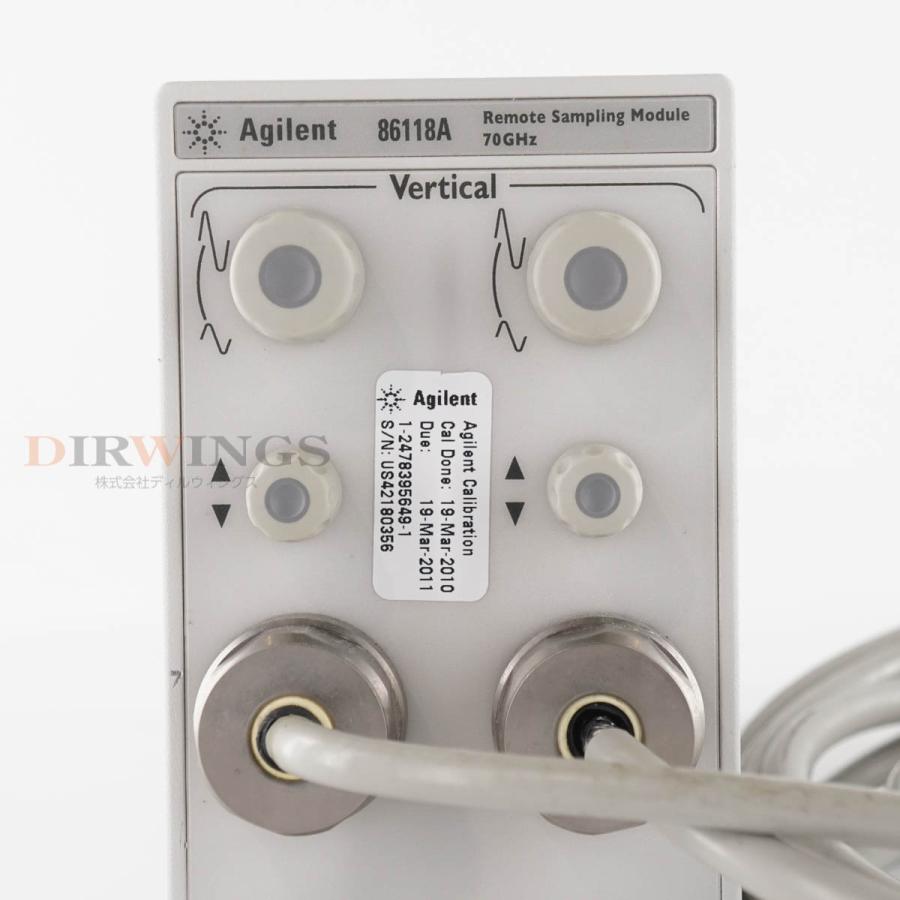 [DW]USED 8日保証 Agilent 86118A 70GHz Remote Sampling Module Oscilloscope ...
