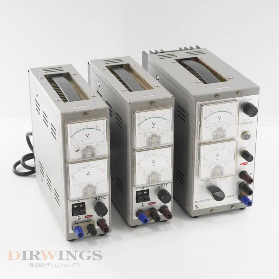 [DW]USED 8日保証 セット METRONIX 521C 524B REGULATED DC POWER SUPPLY 直流安定化電源 ...