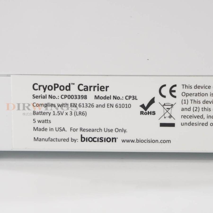 DW]USED Brooks biocision CP3L 243354-001 CryoPod Carrier クライオ
