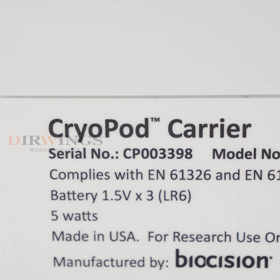 DW]USED Brooks biocision CP3L 243354-001 CryoPod Carrier クライオ