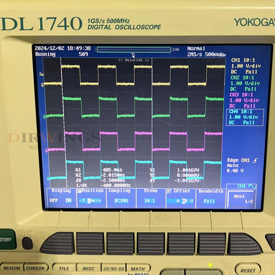DW]USED 8日保証 YOKOGAWA DL1740 701710-M-J1/B5/E2 DIGITAL