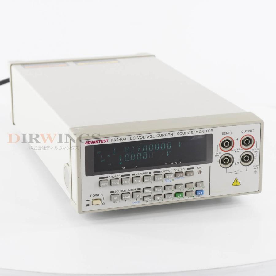 JB]USED 保証なし ADVANTEST R6240A DC VOLTAGE CURRENT SOURCE