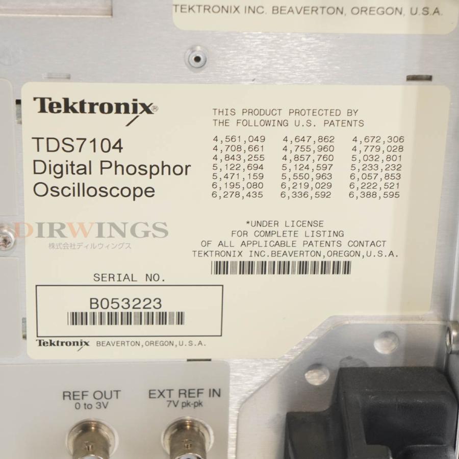 [DW]USED 8日保証 Tektronix TDS 7104 TDS7104 DPO Digital Phosphor ...