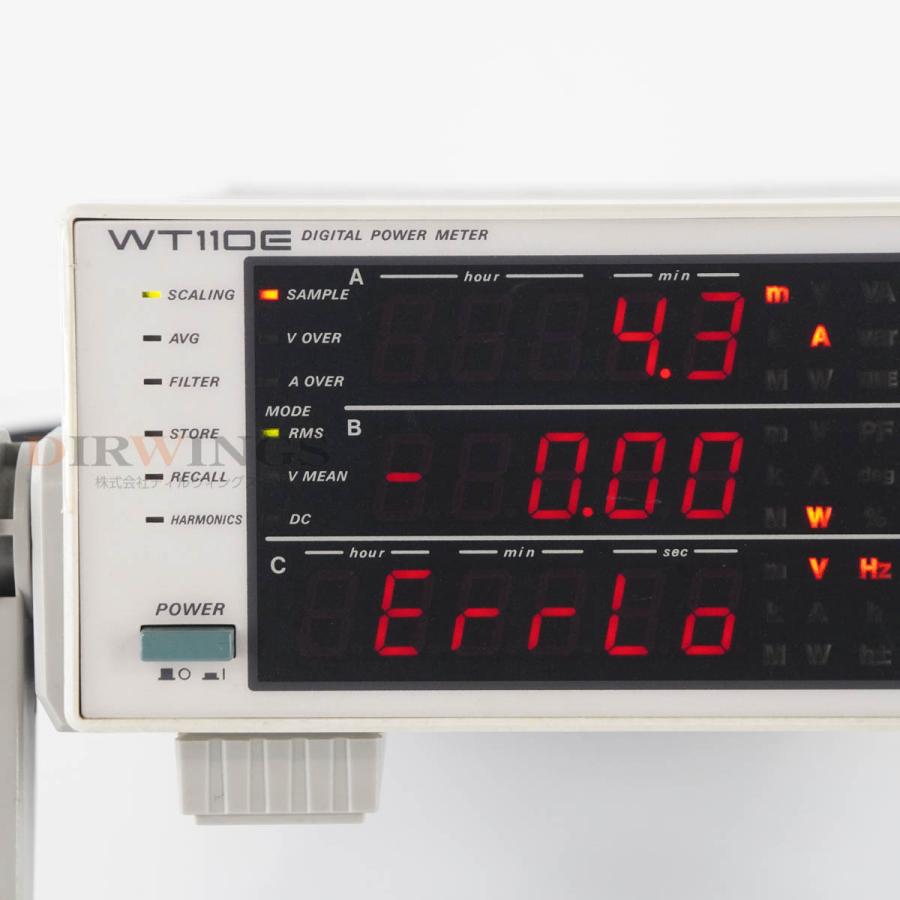 JB]USED 保証なし YOKOGAWA WT110E 253451-M DIGITAL POWER METER
