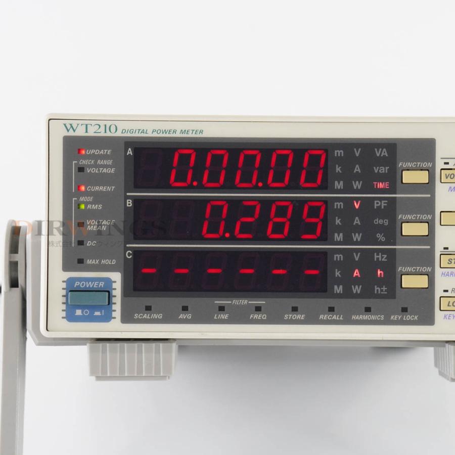 8日保証 YOKOGAWA WT210 760401-M/C1 DIGITAL POWER METER デジタルパワーメーター 【エルパ】 [06325-0091]