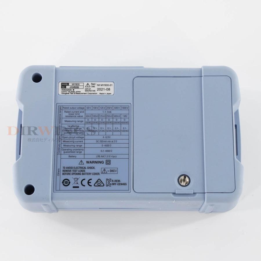 [DW]USED 8日保証 校正2025年2月まで有効 YOKOGAWA MY600 DIGITAL INSULATION TESTER ...