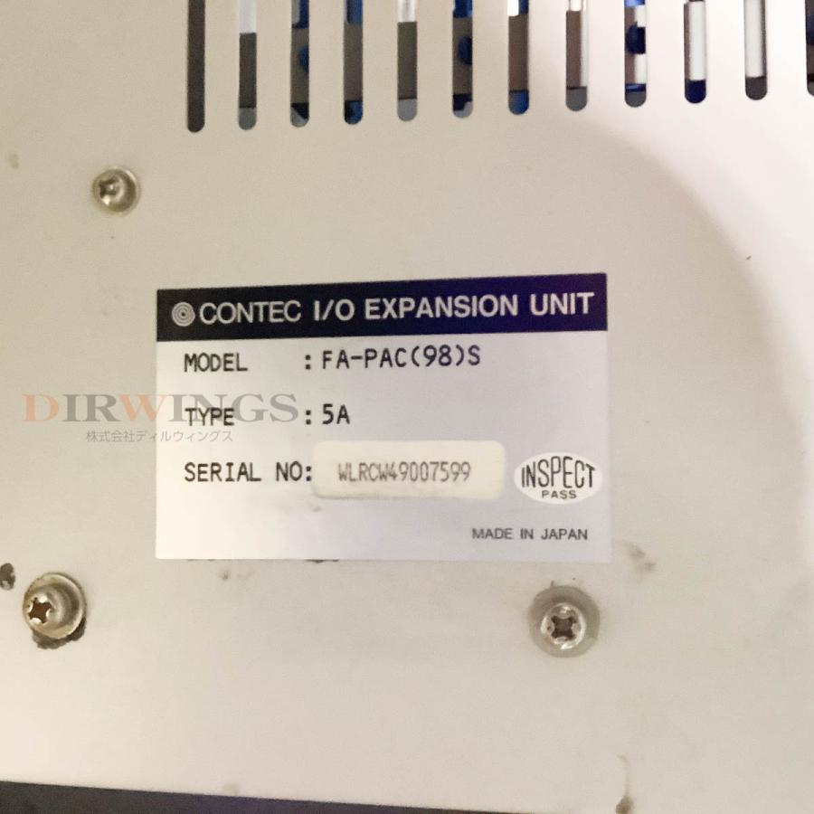[PG]USED 8日保証 CONTEC FA-PAC(98)S 5A I/O EXPANSION UNIT I/O拡張ユニット バスユニット ...