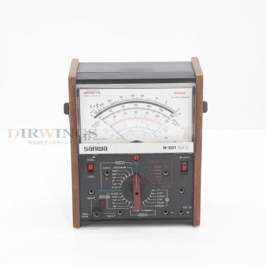 JB]USED 保証なし sanwa N-501 2μA fs ANALOG TESTER アナログテスター