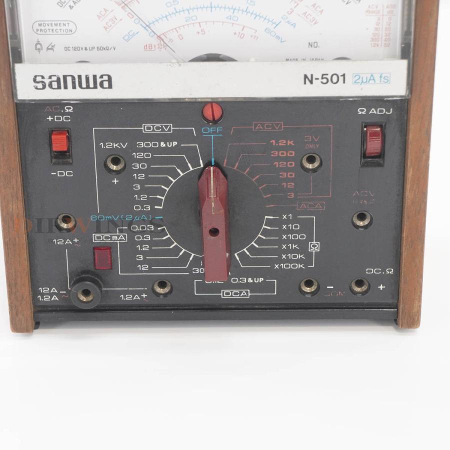 JB]USED 保証なし sanwa N-501 2μA fs ANALOG TESTER アナログテスター