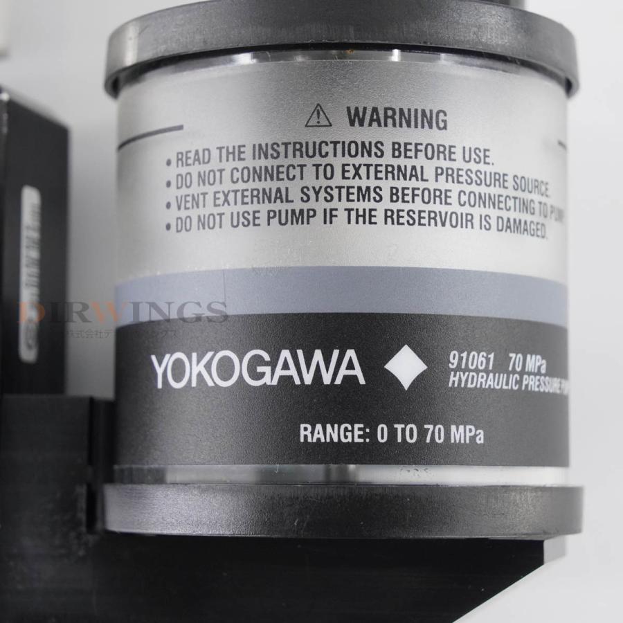 変更済Bobo DW]USED 8日保証 YOKOGAWA 91060 91061 PRESSURE PUMP KIT 液圧ハンド