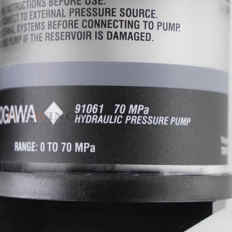 DW]USED 8日保証 YOKOGAWA 91060 91061 PRESSURE PUMP KIT 液圧ハンド