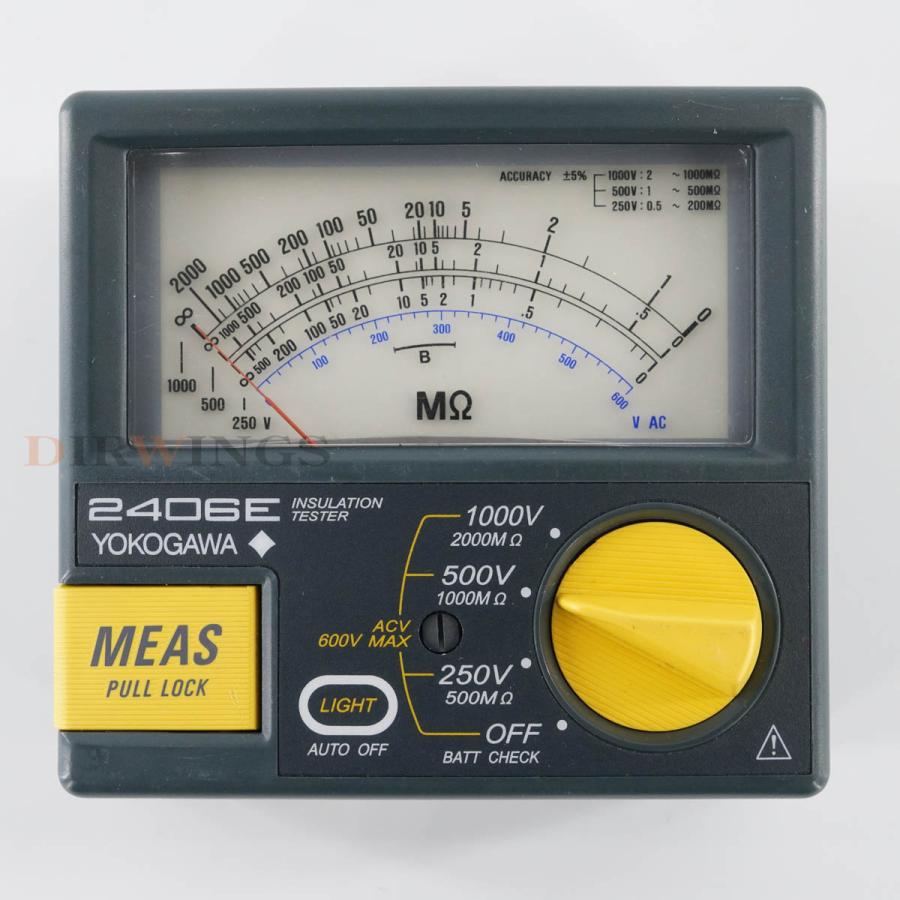 クラブ Blue6Base JB]USED 保証なし YOKOGAWA 2406E 240645-J INSULATION TESTER 電池式