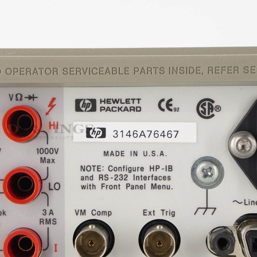 JB]USED 保証なし hp 34401A DIGITAL MULTIMETER デジタルマルチ