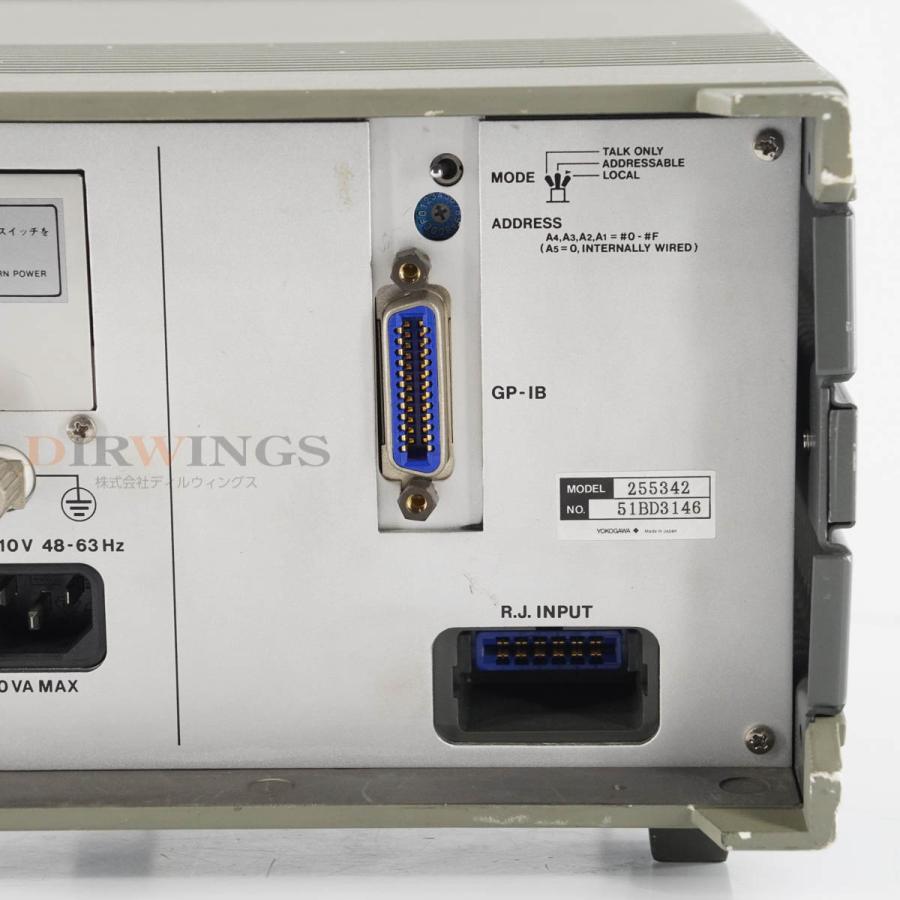 DW]USED 8日保証 YOKOGAWA 2553 255342 DC VOLTAGE CURRENT STANDARD