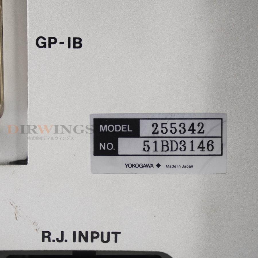 DW]USED 8日保証 YOKOGAWA 2553 255342 DC VOLTAGE CURRENT STANDARD