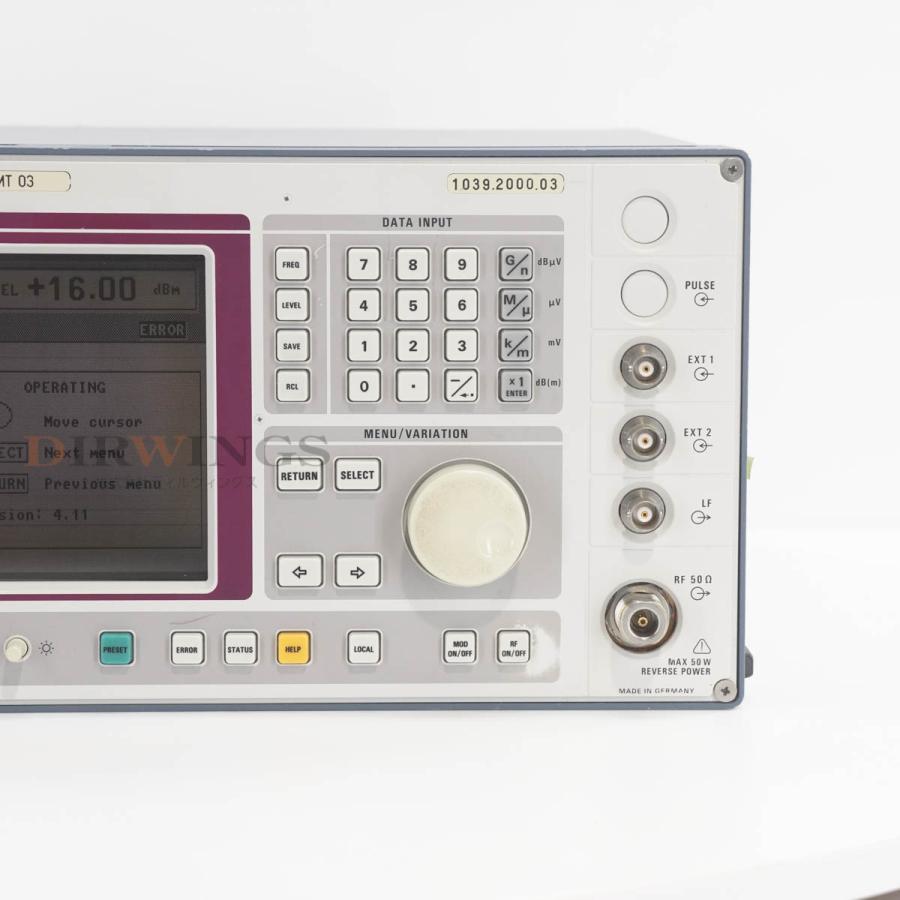 DW]USED 8日保証 04/2023CAL ROHDE＆SCHWARZ SMT 03 SMT03 1039.2000