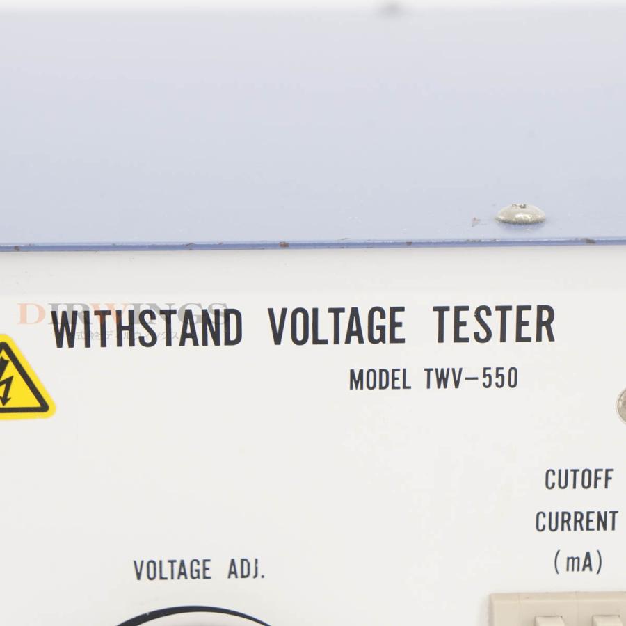 保証なし TOKYO SEIDEN TWV-550 WITHSTAND VOLTAGE TESTER 交流耐電圧試験器 【端末操作】 [06461-0020]