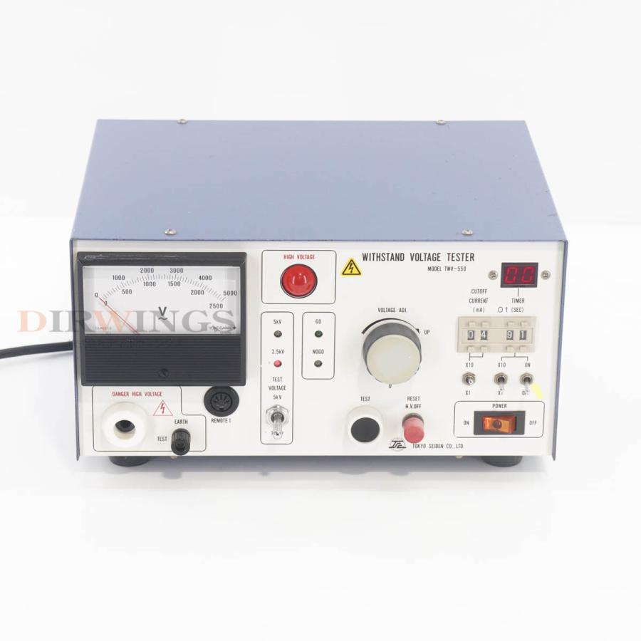 保証なし TOKYO SEIDEN TWV-550 WITHSTAND VOLTAGE TESTER 交流耐電圧試験器 【端末操作】 [06461-0020]